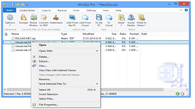how to use winzip to download games